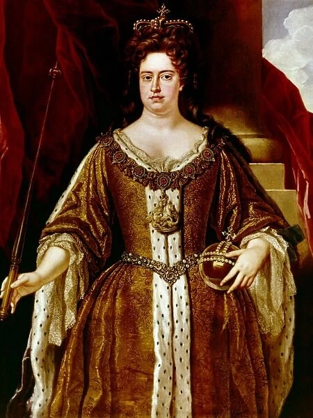 QUEEN ANNE OF ENGLAND. (1665-1714). Queen of England, 1702-1714