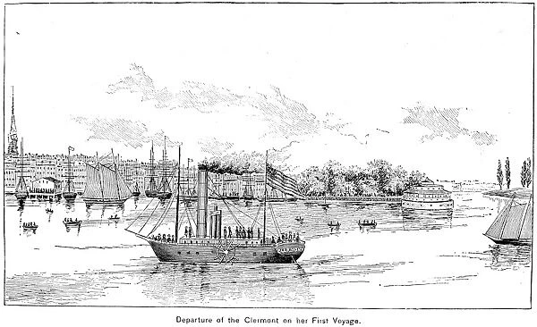 ROBERT FULTONs CLERMONT. Robert Fultons steamboat, Clermont, built in 1807