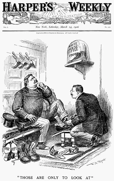ROOSEVELT-TAFT CARTOON. Those Are only to Look at