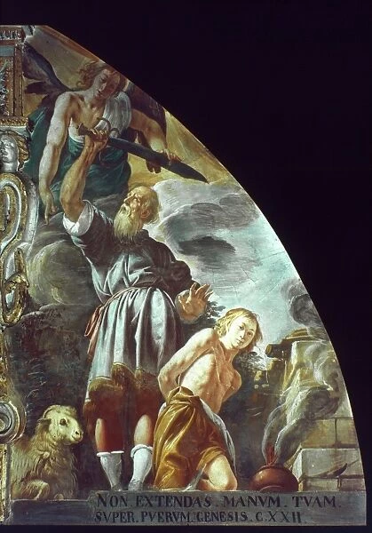 SACRIFICE OF ISaC. Fresco by Tanzio da Varallo, 1629