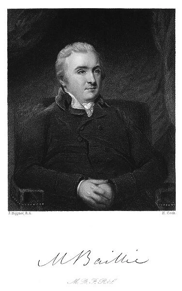 Scottish physician. Steel engraving, 19th century, after a painting by John Hoppner