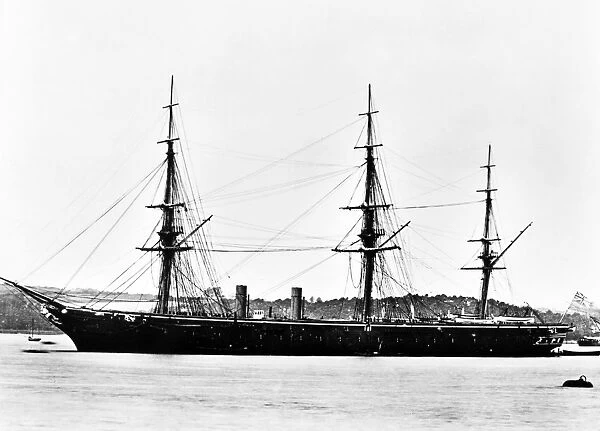 SHIPS: HMS WARRIOR. HMS Warrior, launched in 1860, the first British armored
