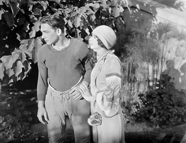 SILENT FILM STILL: COUPLES. Charles Delaney and Kathleen Key in College Days, 1926
