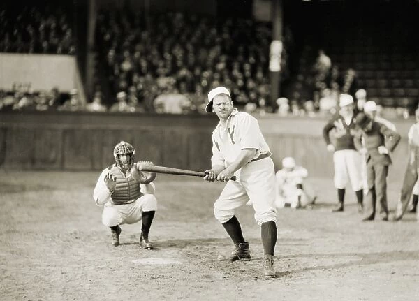 SILENT FILM STILL: SPORTS. Wallace Beery in a scene from Casey at the Bat, 1927