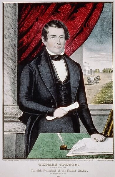 THOMAS CORWIN (1794-1865). American politician. Lithograph by Nathaniel Currier, c1847