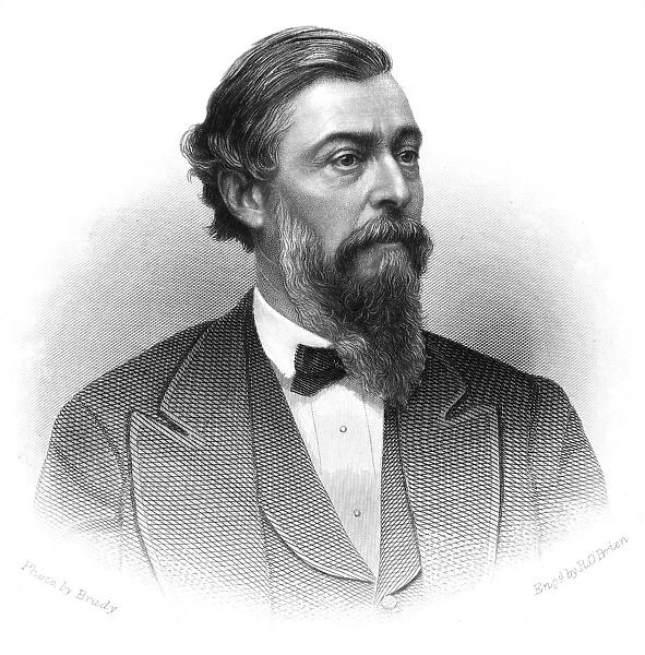 THOMAS DURANT (1820-1885). Thomas Clark Durant. American businessman. Steel engraving, 19th century, after a photograph by Matthew Brady