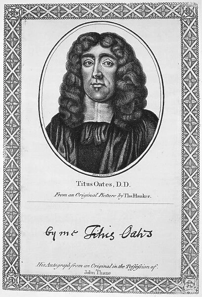 TITUS OATES (1649-1705). English imposter and fabricator of the imaginary Popish Plot