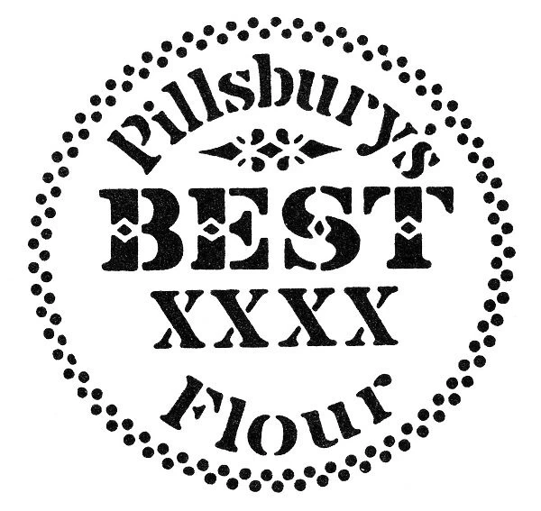 TRADEMARK: PILLSBURY. Trademark symbol for Pillsbury flower, late 19th century