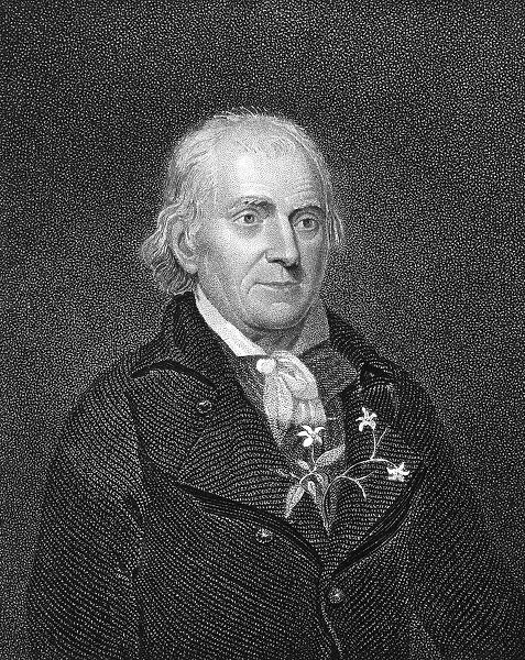 WILLIAM BARTRAM (1739-1823). American naturalist. Steel engraving, 19th century, after a painting by Charles Willson Peale (1741-1827)