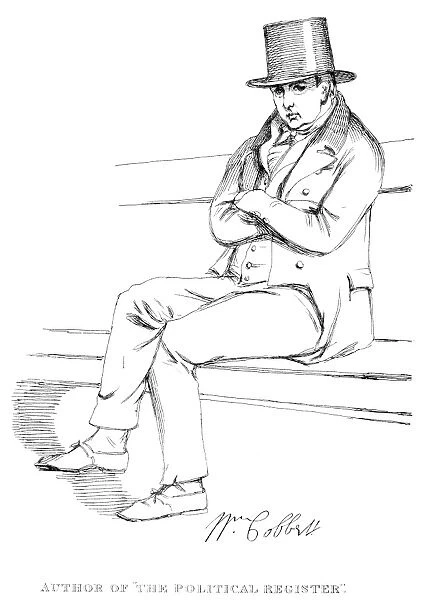 WILLIAM COBBETT (1763-1835). English political journalist and essayist. Drawing by Daniel Maclise (1806-1870)