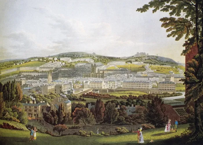 Framed Print : 18th Century Civic Scheme of Bath, England Print Framed Print : 18th Century Civic Scheme of Bath, England Print