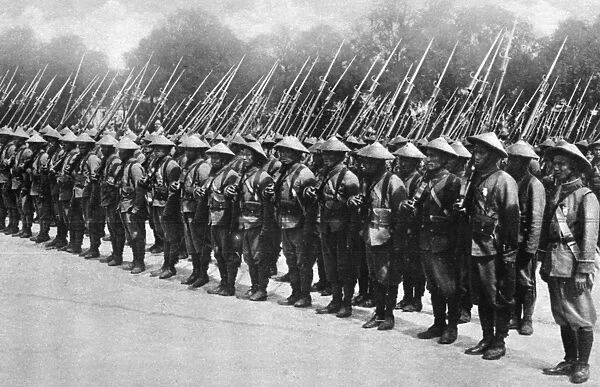 WWI: INDOCHINESE TROOPS. Troops from French Indochina at Versailles for the celebration