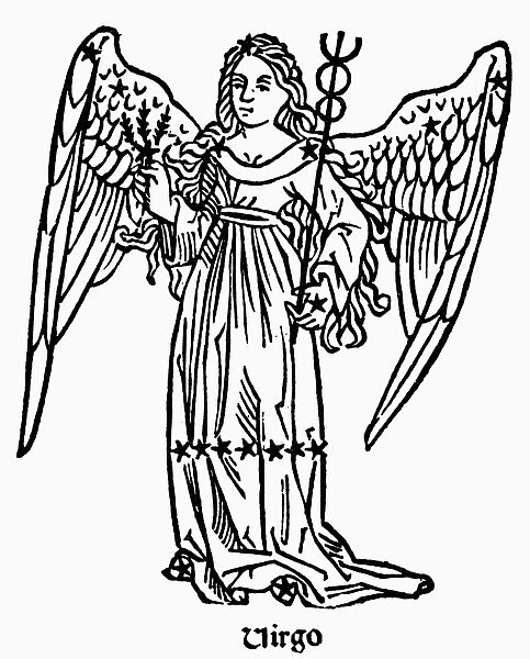 ZODIAC: VIRGO, 1482. Virgo, the Virgin