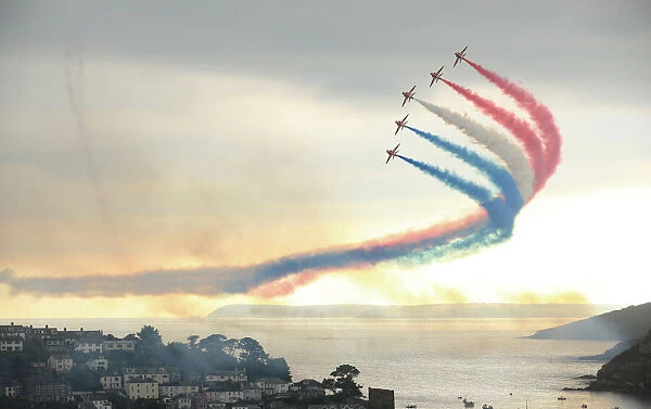 Red Arrows at Fowey