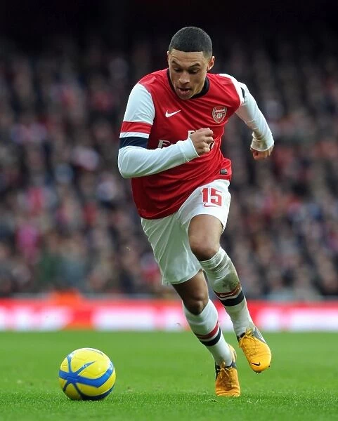 Alex Oxlade-Chamberlain: Arsenal Star in FA Cup Action against Blackburn Rovers