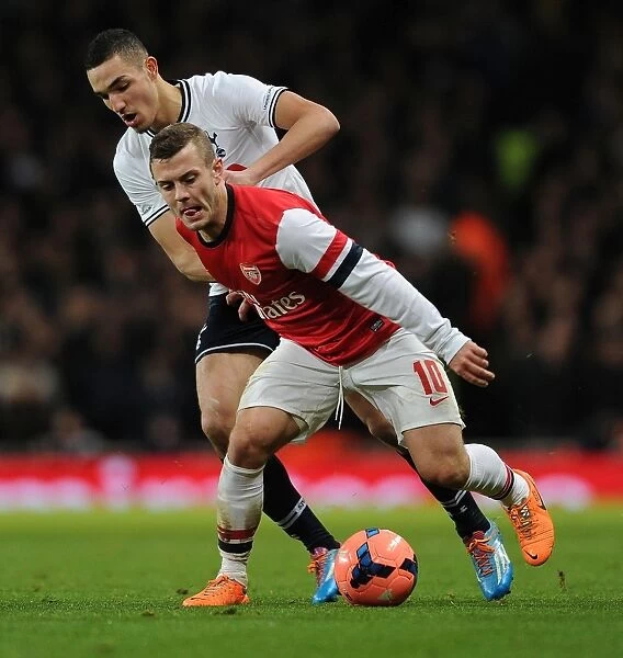 Arsenal's Jack Wilshere Overpowers Tottenham's Bentaleb in FA Cup Battle