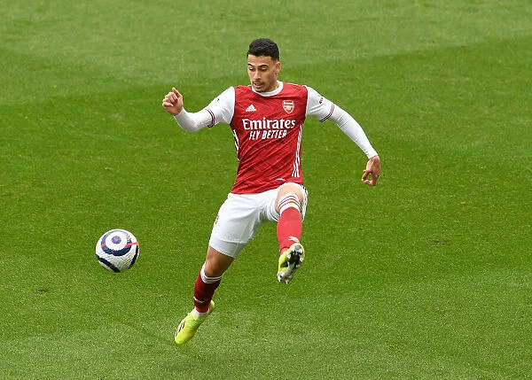 Behind Closed Doors: Gabriel Martinelli in Action for Arsenal against Newcastle United (Newcastle v Arsenal, 2021-22 Premier League)