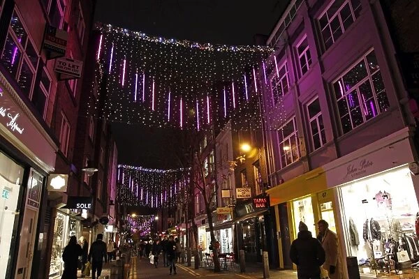 Christmas lights in Covent Garden, London