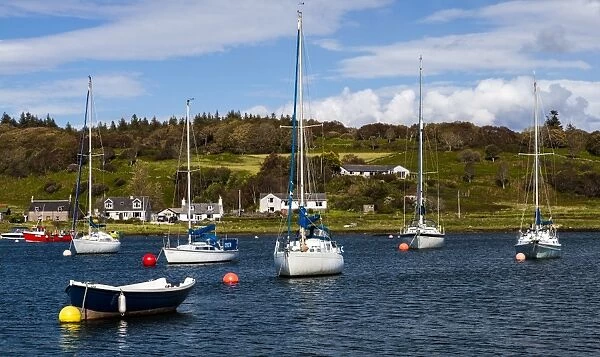 Boats at Tayvallich in Scotland
