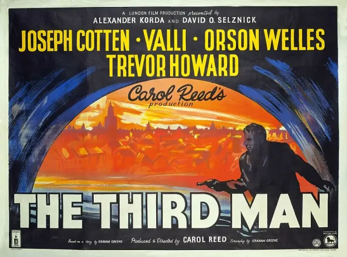 Framed Print : UK Theatrical Quad Print of The Third Man 1949
