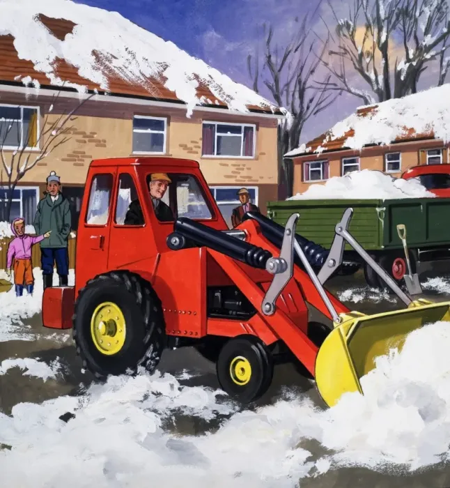 Rights Managed : Snowplough People You See Print