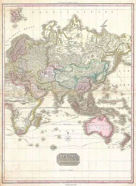 1818 Pinkerton Map Of The Eastern Hemisphere