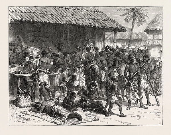 The Ashanti War: Ashantees Buying Muskets With Gold Dust At Assinee