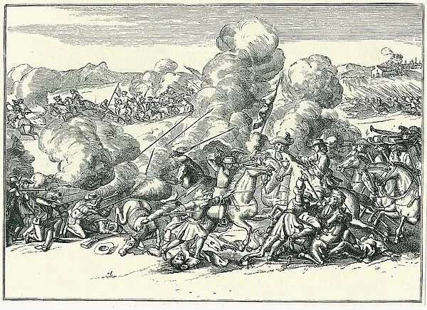 Battle of Sedgemoor, Westonzoyland, Somerset, England, 6 July 1685. James, Duke of Monmouth