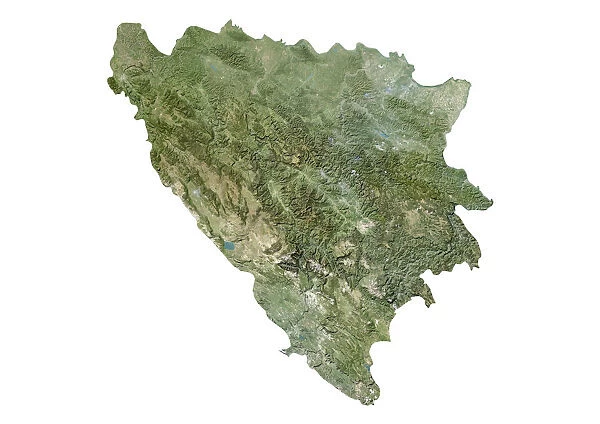Bosnia and Herzegovina, Satellite Image