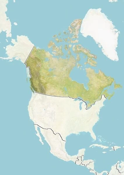 Canada, Relief Map
