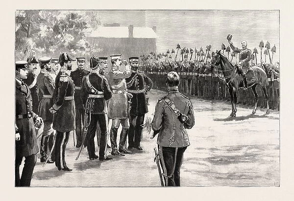 Three Cheers For The Emperor! The German Emperor Reviewing The Royal Artillery At Eastney Barracks