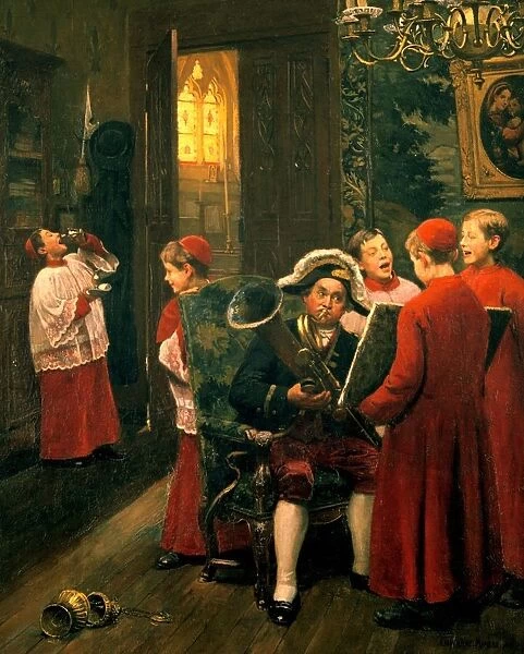 Choirboys by Paul-Charles Chocarne-Moreau (1855-1931) French artist. Oil on canvas