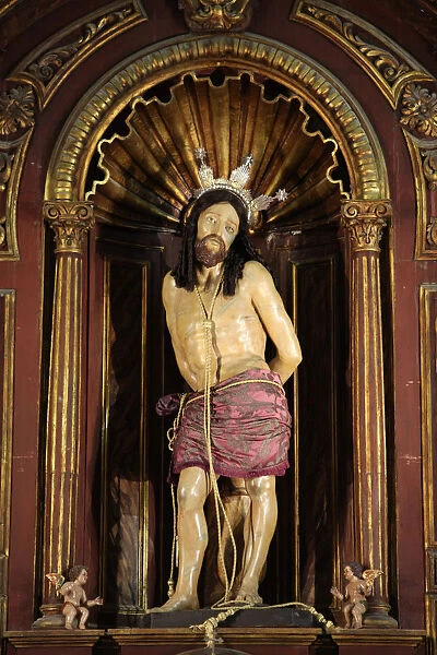 Christ sculpture in Iglesia Santo Cristo of la Salud #9659593