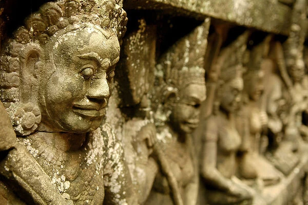 Daemon statues in Angkor