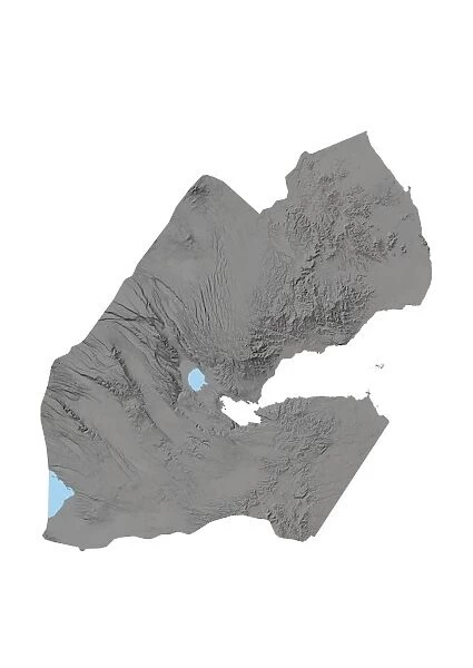 Djibouti, Relief Map