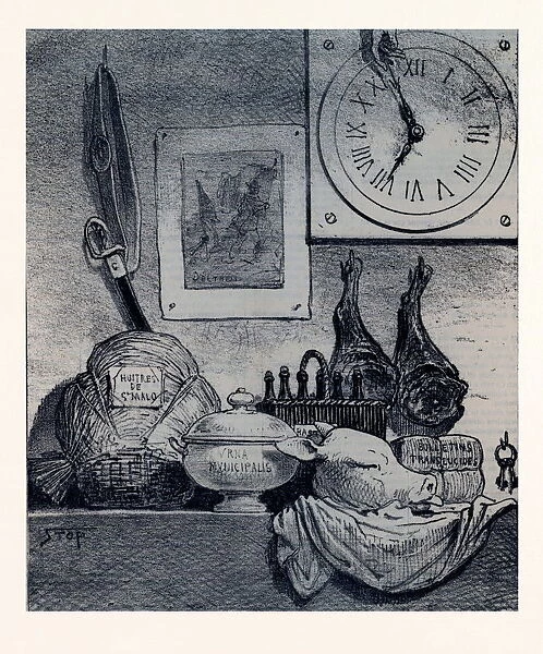Food Shop In 19th Century France