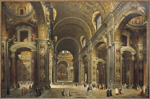 France, Paris, Interior of Saint Peters, Rome