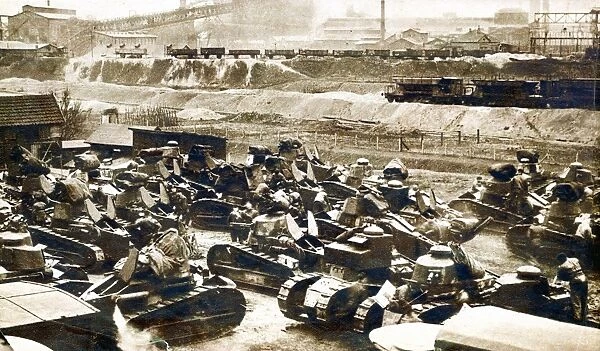 French Armoured column in the Ruhr c1922