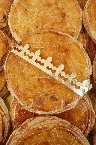 French galette des rois pastry eaten on Epiphany day