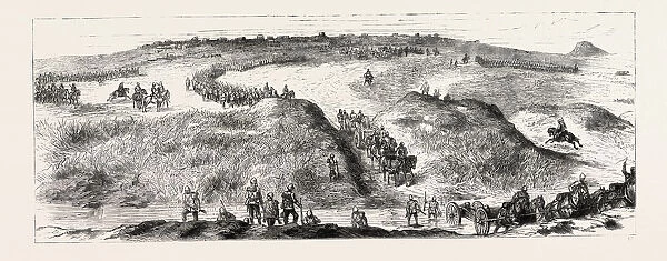 General Newdigates Column, the Zulu War, Engraving 1879