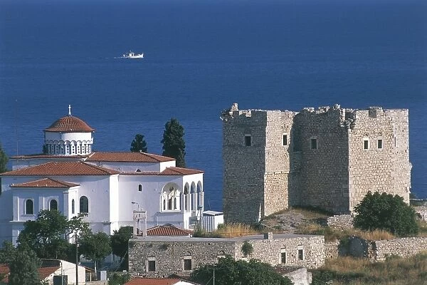 Greece, Samos Island, Pythagoreion, ancient fortified port