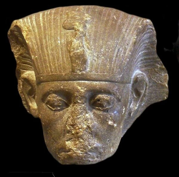 Head of King Sesostris 111 1862-1843 BC (12th Dynastic) sandstone