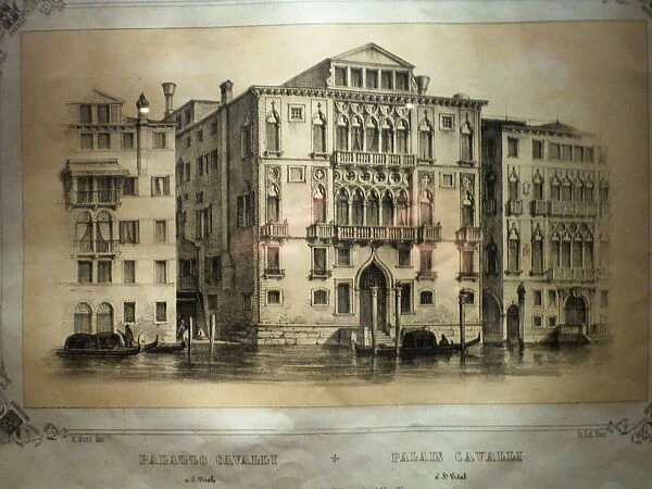 Illustration of the Palazzo Cavalli-Franchetti