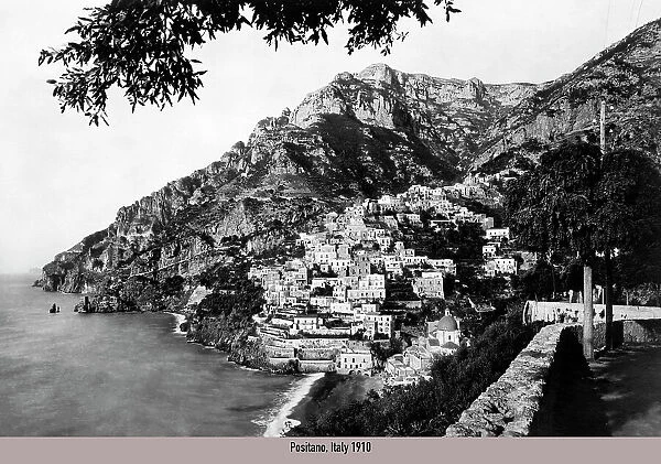 Italy, campania, positano, 1910