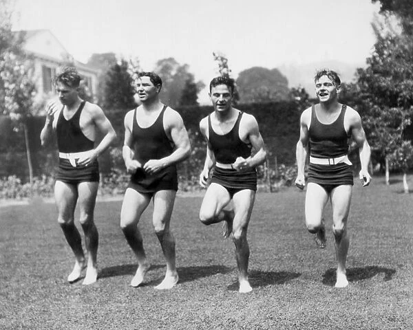 Jack Dempsey Works Out