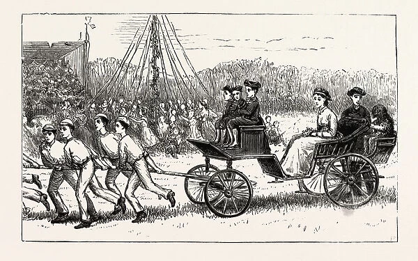 Lady Ellesmere In Her Carriage And Eight