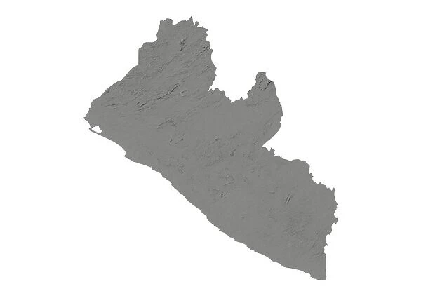 Liberia, Relief Map