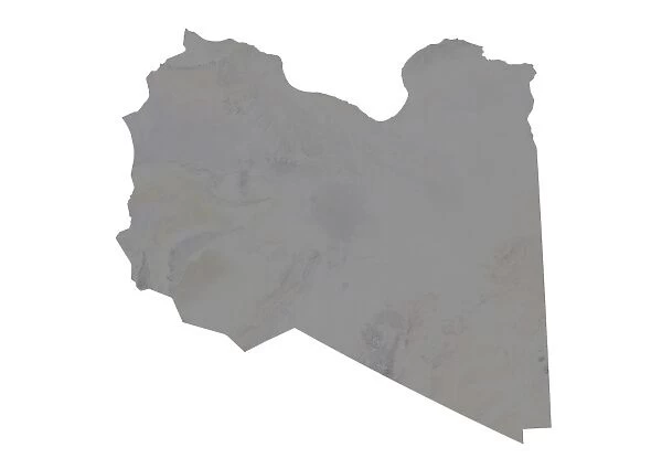 Libya, Relief Map