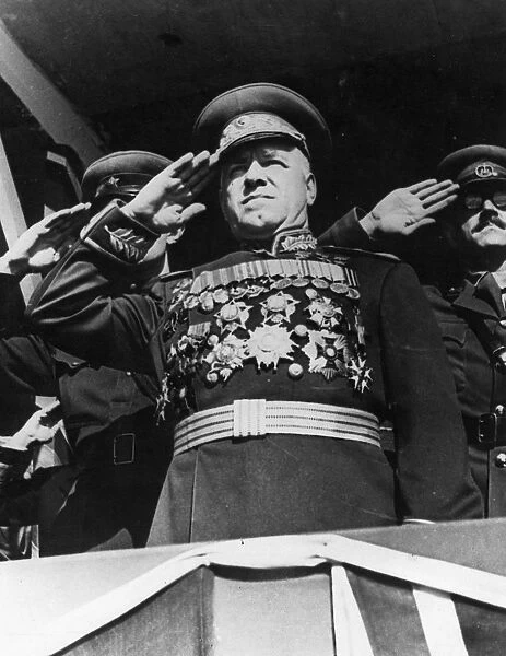 Marshal georgy zhukov, hero of the soviet union, 1945