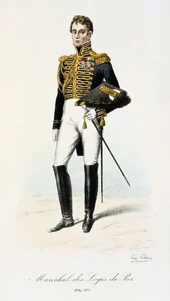 Marshall of the Royal Houshold. From Histoire de la maison militaire du Roi de 1814